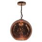 Speckle Pendant Copper Glass and Polished Copper