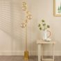 Spiral 6 Light Floor Lamp Matt Gold