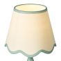 Spool Table Lamp Blue With Shade