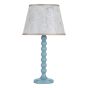Spool Table Lamp Blue Base Only