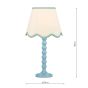 Spool Table Lamp Blue Base Only