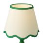 Spool Table Lamp Green With Shade