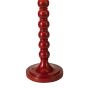Spool Table Lamp Red With Shade