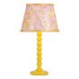 Spool Table Lamp Yellow With Shade