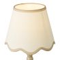 Spool Table Lamp Taupe With Shade