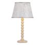 Spool Table Lamp Gloss Taupe Base Only