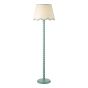 Spool Floor Lamp Blue With Shade