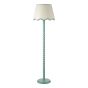 Spool Floor Lamp Blue With Shade