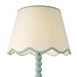 Spool Floor Lamp Blue With Shade