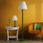 Spool Floor Lamp Gloss Green Base Only