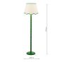 Spool Floor Lamp Gloss Green Base Only