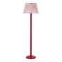 Spool Floor Lamp Gloss Red Base Only