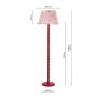 Spool Floor Lamp Gloss Red Base Only
