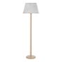 Spool Floor Lamp Gloss Taupe Base Only