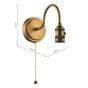 Wall Light Antique Bronze Bracket Only