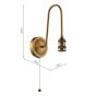 Tall Wall Light Antique Bronze Bracket Only