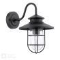 Audley End Stables Outdoor Wall Light Matt Black and Glass IP44