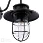 Audley End Stables Outdoor Wall Light Matt Black and Glass IP44