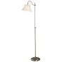 Suffolk Rise & Fall Floor Lamp Antique Brass With Shade