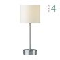 Suzie Touch Table Lamp Satin Chrome With Shade (Multipack)