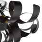 Swash 4 Light Flush Polished Chrome With Black Ribbons