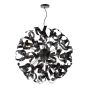 Swash 12 Light Pendant Matt Black and Satin Black