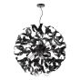 Swash 12 Light Pendant Matt Black and Satin Black