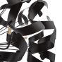 Swash 12 Light Pendant Matt Black and Satin Black