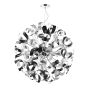 Swash 12 Light Pendant Polished Chrome and Brushed Aluminium