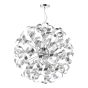 Swash 12 Light Pendant Polished Chrome and Brushed Aluminium