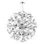 Swash 12 Light Pendant Polished Chrome and Brushed Aluminium