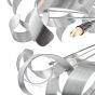 Swash 12 Light Pendant Polished Chrome and Brushed Aluminium