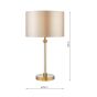 Sylvester Table Lamp Antique Brass With Shade
