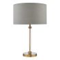 Sylvester Table Lamp Antique Brass and Glass Base Only