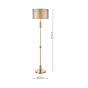 Sylvester Floor Lamp Antique Brass With Shade