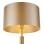 Sylvester Floor Lamp Antique Brass and Glass Base Only