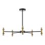 Takara 10 Light Semi-Flush Matt Black and Bronze Fitting Only