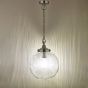Tamara Bathroom Ceiling Light Polished Chrome and Ribbed Glass IP44