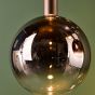 Telis 9 Light Cluster Pendant Matt Bronze and Bronze Ombre Glass LED