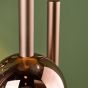 Telis 9 Light Cluster Pendant Matt Bronze and Bronze Ombre Glass LED