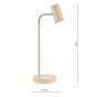Thierry Desk Lamp Matt Taupe