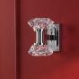 Tiana 2 Light Wall Light Polished Chrome and Faceted Acrylic
