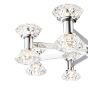 Tiana 16 Light Armed Pendant Polished Chrome