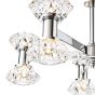Tiana 10 Light Armed Pendant Polished Chrome