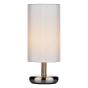 Tico Touch Table Lamp Satin Chrome With Shade