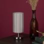 Tico Touch Table Lamp Satin Chrome With Shade