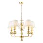 Tilda 5 Light Pendant Satin Gold With Shade