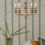 Tilda 5 Light Pendant Satin Gold Fitting Only