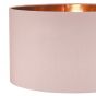 Timon Easy Fit Pendant Shade Pink With Rose Gold Lining