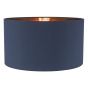 Timon Navy Blue Faux Silk Easy Fit Shade 40cm